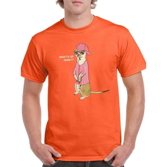 What's Up Dude? T-Shirt Men -Smartprints Designs, Male 4X-Large