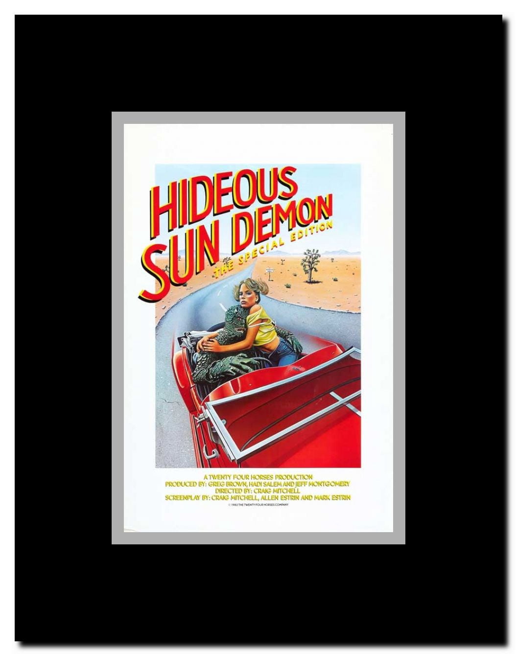 What's Up Hideous Sun Demon Framed Movie Poster