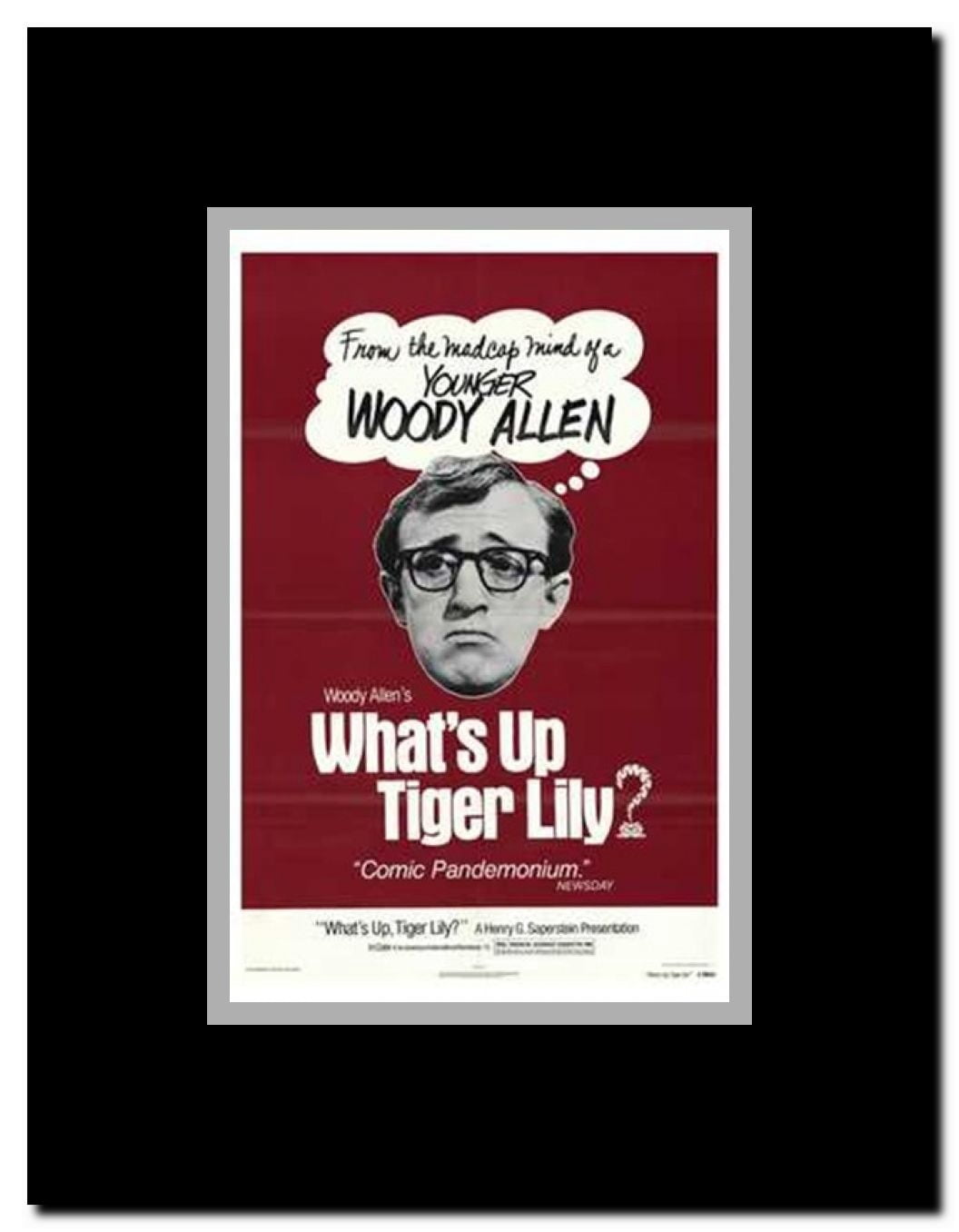 What's Up Tiger Lily Framed Movie Poster