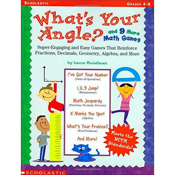 Pre-Owned What's Your Angle? And 9 More Math Games (Paperback) 0439437628 9780439437622