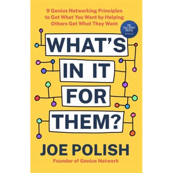 Pre-Owned What's in It for Them?: 9 Genius Networking Principles to Get What You Want by Helping Others Get What They Want (Hardcover) 1401960103 9781401960100