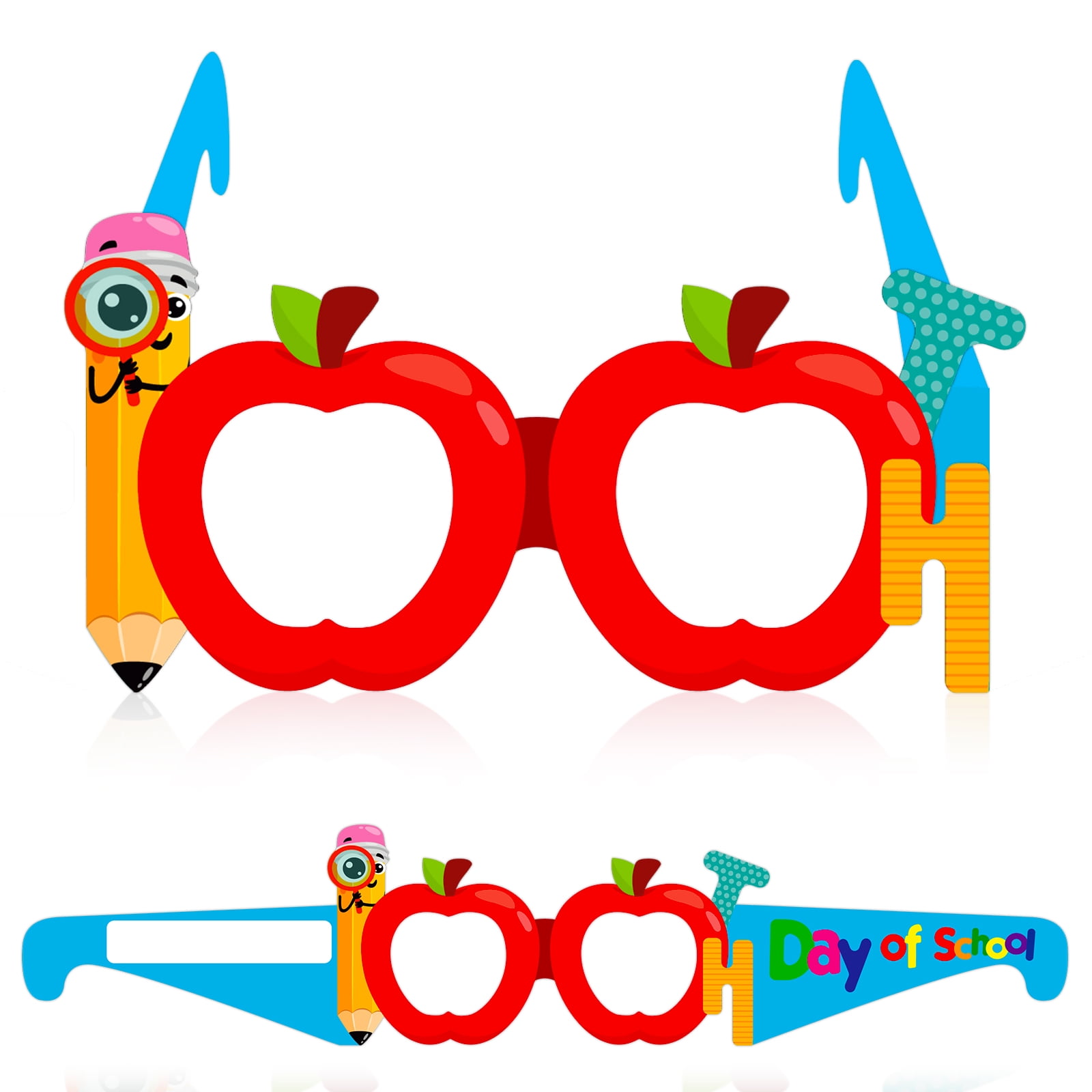 whatsign-100-days-colorful-paper-glasses-crowns-100th-day-of-school-glasses-yellow-walmart-com for 100th Day Glasses Free Printable WhatSign 100 Days Colorful Paper Glasses Crowns, 100th Day of School Glasses (Yellow) - Walmart.com for 100th Day Glasses Free Printable