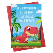 WhatSign Dinosaur Happy Birthday Card T Rex Birthday Card for boy