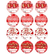 WhatSign Happy Valentines Day Stickers Valentines Stickers Labels Valentine's Day Gift Tag Stickers Round Valentines From To Stickers Labels for Kids Envelope Seals Box Valentine's Day Decorations