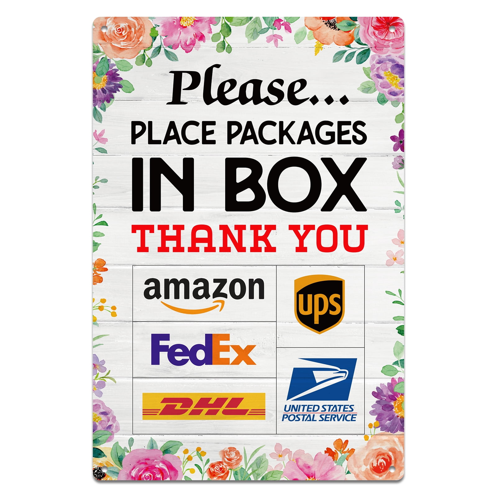 1PC Delivery Sign For Packages - Please Place Packages In