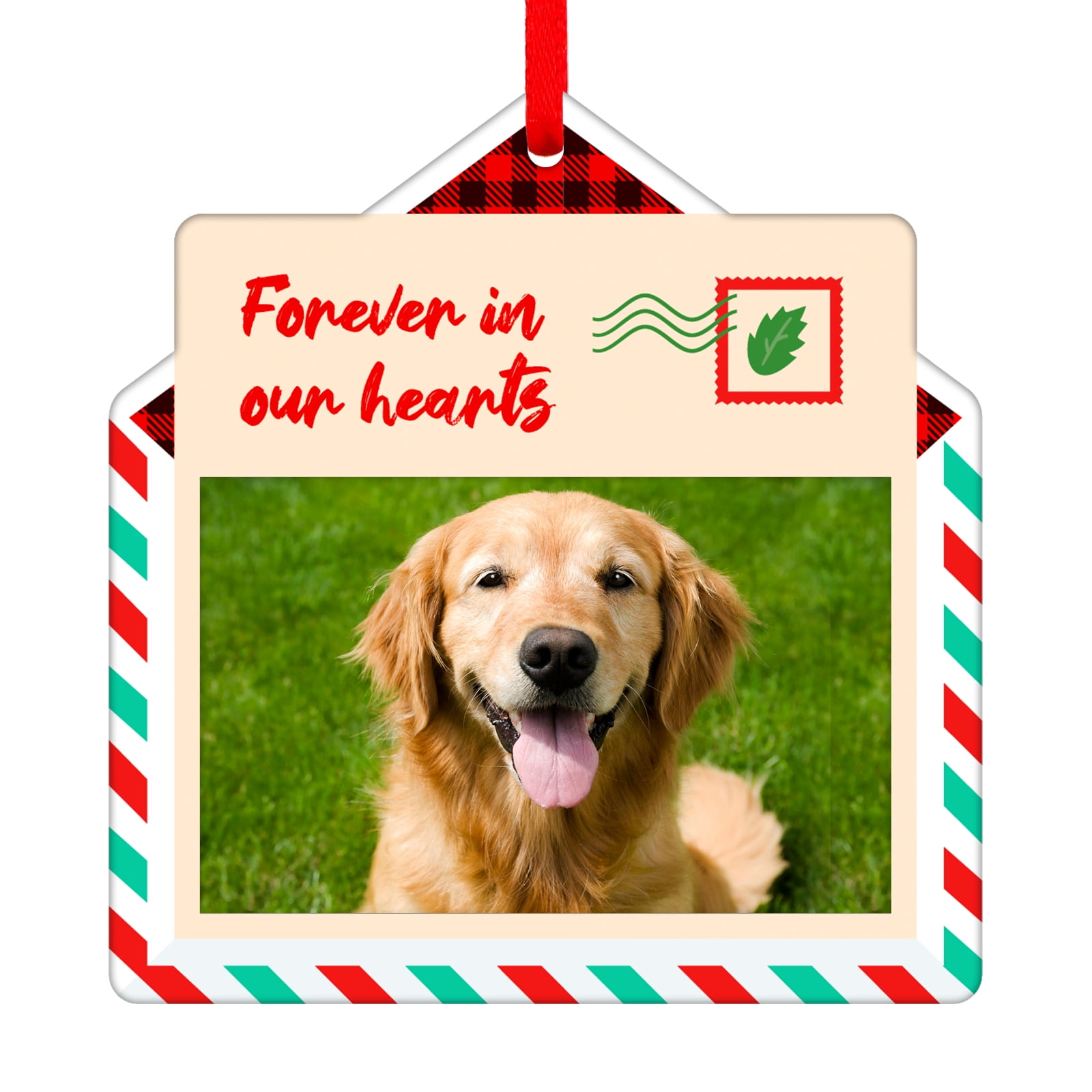 WhatSign Picture Frame Dog Memorial Christmas Ornaments 2023 Dog Pet