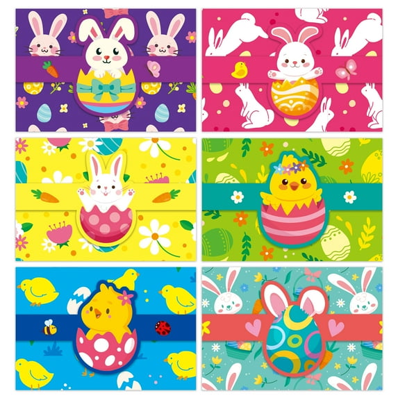 WhatSign Spring Gift Card Envelopes Easter Egg Bunny Chick Mini Envelopes