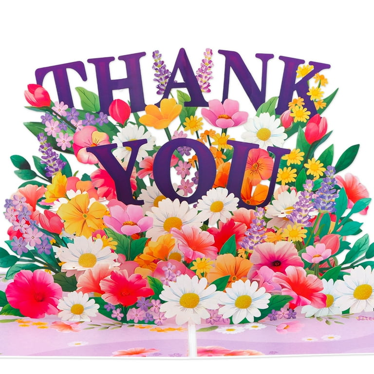 Yootiko 3D Pop-Up Flower Bouquet Cards - Set Of 4 Floral Greeting Cards With Envelopes