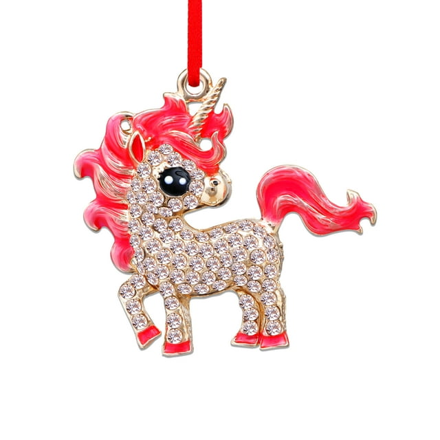 WhatSign Unicorn Christmas Ornaments 2023 Metal Unicorn Hanging
