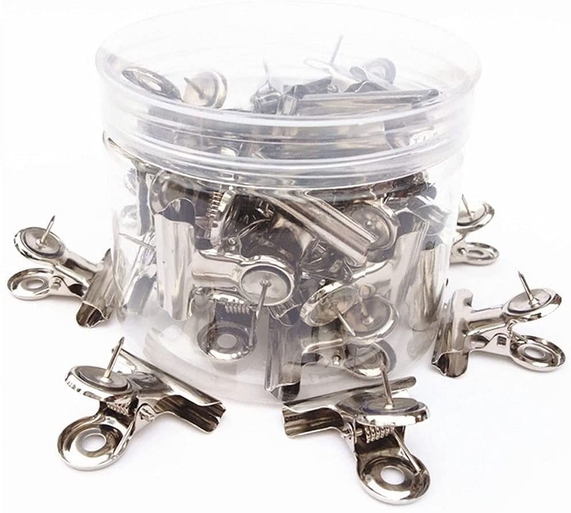 Whataatahia 30 Pcs Push Pins Clips Heavy Duty Clips with Pins Creative