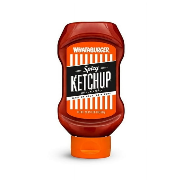 Whataburger Spicy Ketchup 20 oz Squeeze Bottle (Pack of 4)