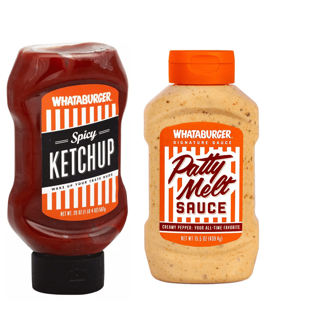 Whataburger Spicy Ketchup with Cholula, 20 oz Whataburger Fancy Ketchup