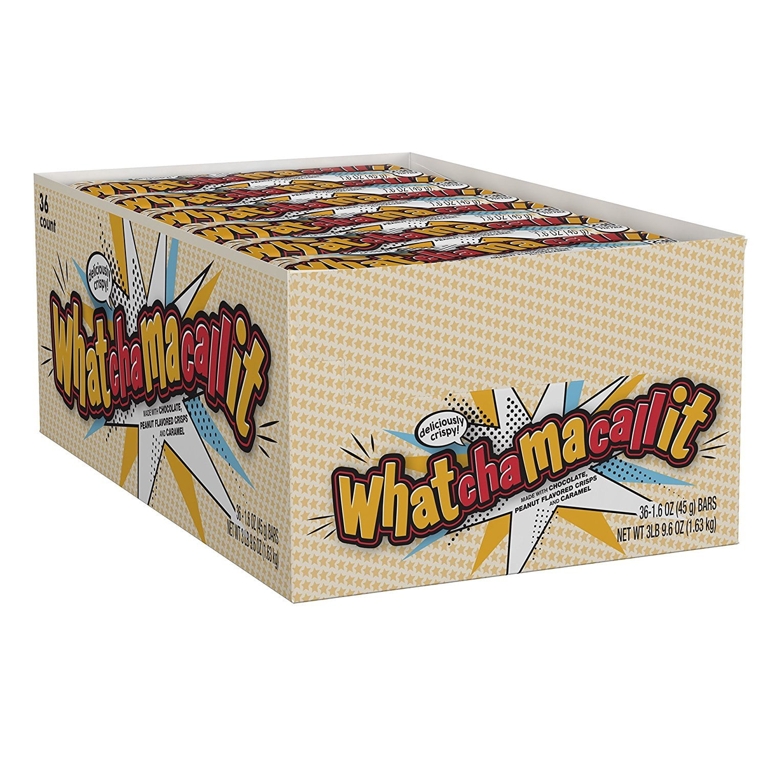 Whatchamacallit Milk Chocolate Caramel Peanut Bars Box