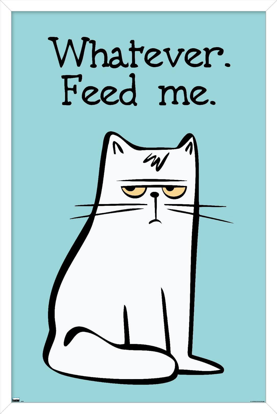 Whatever Feed Me Wall Poster, 14.725" x 22.375" Framed