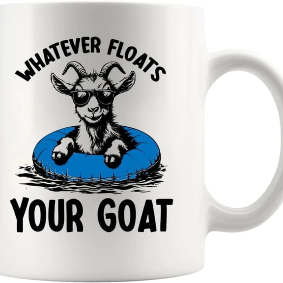 Whatever Floa Your Goat Funny Goat Lover Gif Wo Goat Farmer Gif Farming Farm Animals Ceramic Mug oz White.