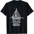 thumbnail image 1 of Whatever Floats Your Boat Funny Nautical Gift T-Shirt, 1 of 3