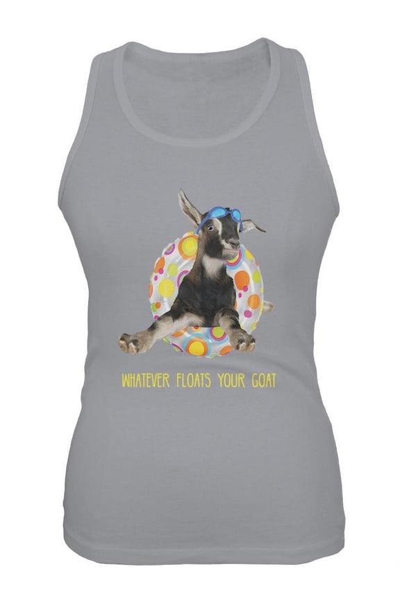 Whatever Floats Your Goat Boat Funny Juniors Soft Tank Top