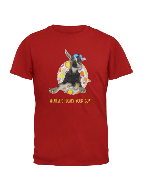 Whatever Floats your Goat Boat Red Youth T-Shirt - Large(14/16)