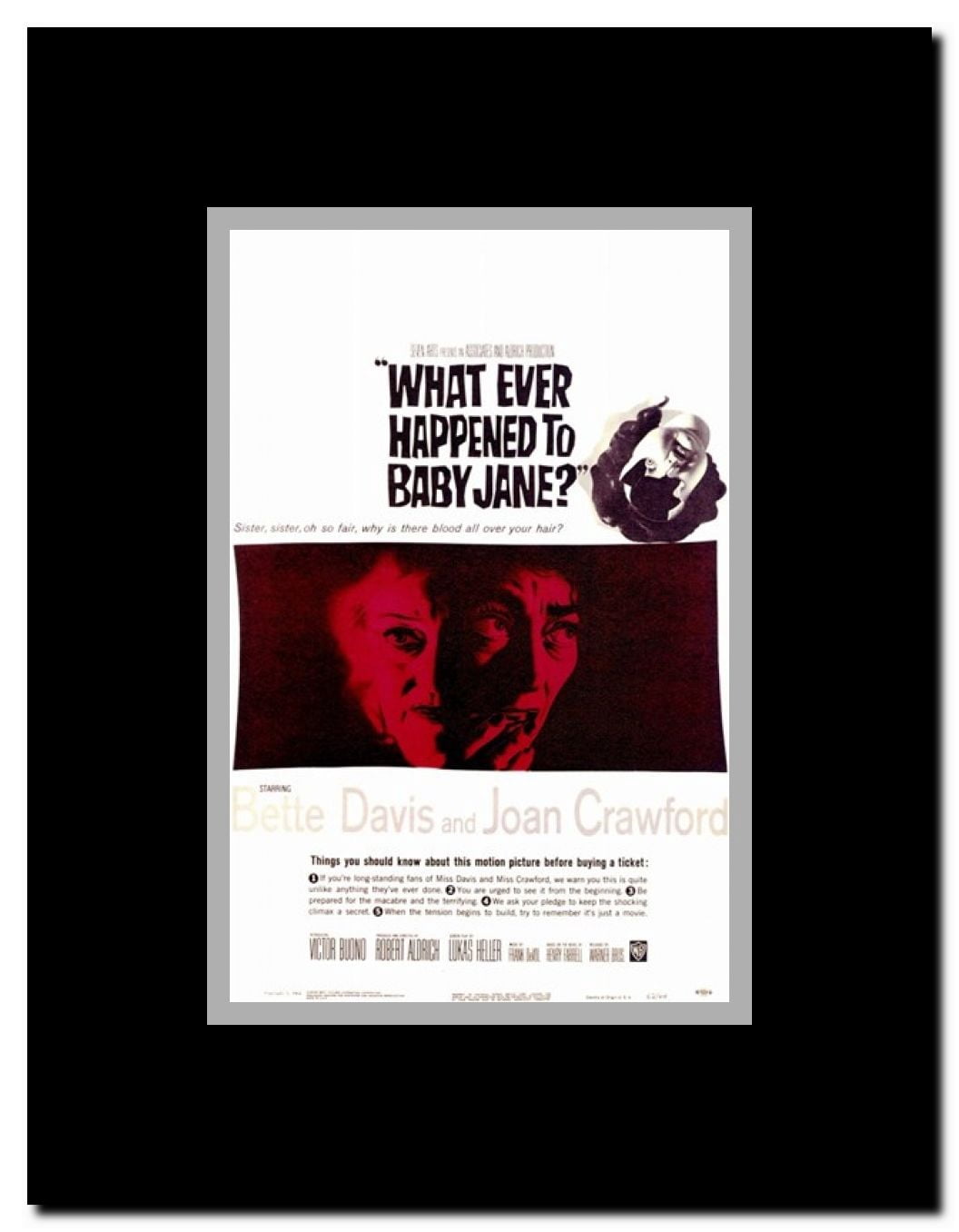 Whatever Happened to Baby Jane Framed Movie Poster