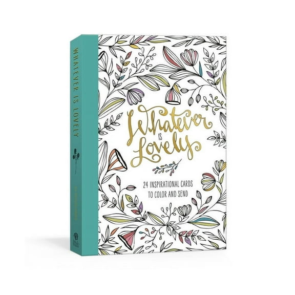 Whatever Is Lovely Postcard Book: Twenty-Four Inspirational Cards to Color and Send: Postcards, (Hardcover)