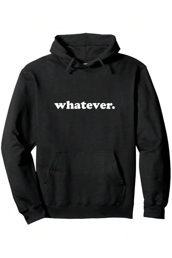Whatever Saying Funny Sarcastic Teen Quote Retro Graphic Pullover Hoodie