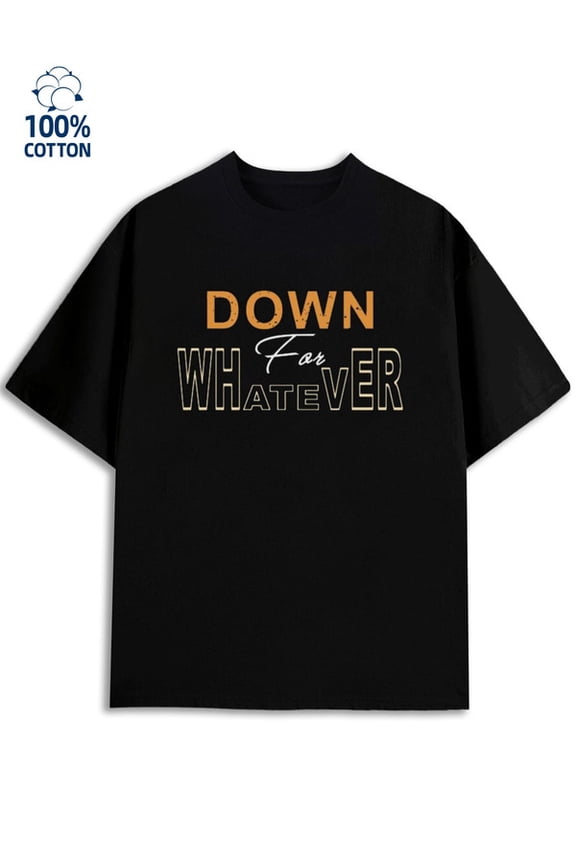 Whatever Tee mens funny humor 180G 100% Cotton black work funny humor Funny Unisex Shirt Graphic tshirts Retro Unisex Shirt Crewneck tshirts Unique Design Unisex Shirt Printed tshirts