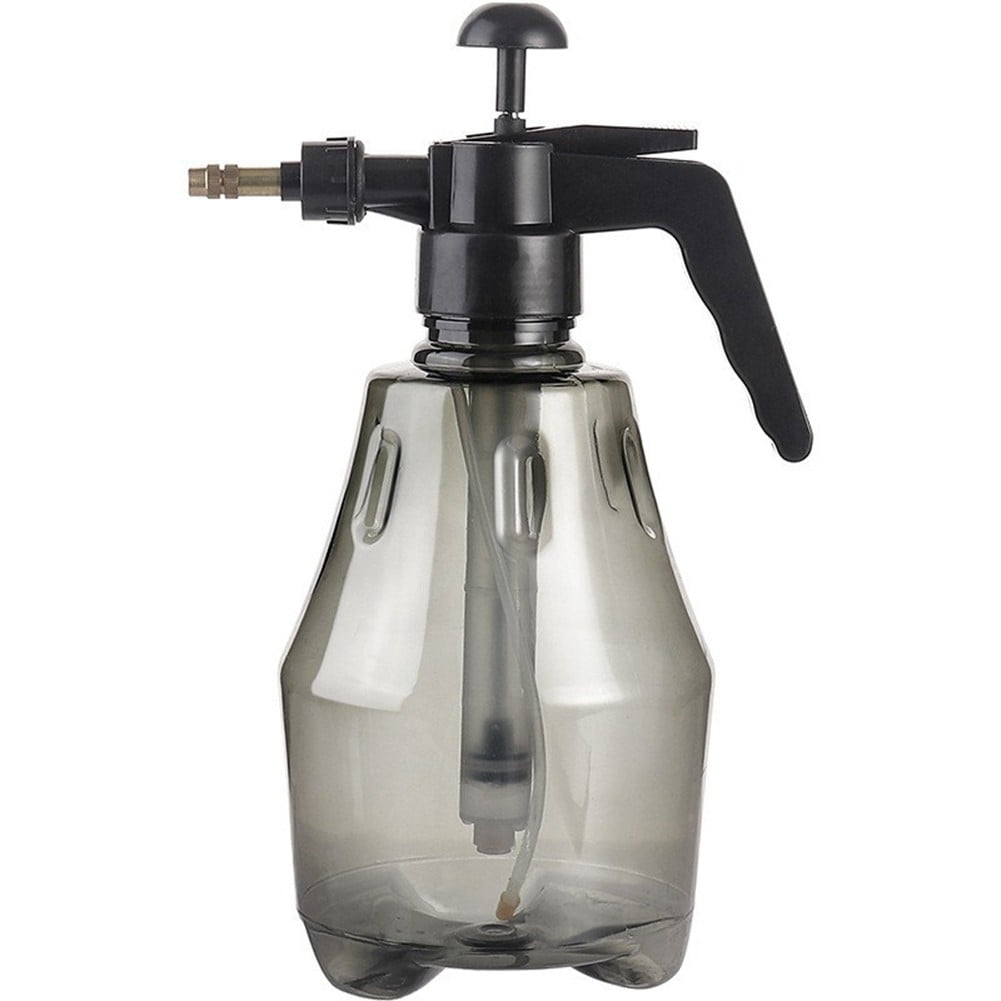 Whatever You Like-1.5L Manual Pressure Sprayer - Adjustable Nozzle Garden Watering Can for Plants, Flowers, Bonsai, Succulents - Transparent PET Bottle with Mist and Stream Modes (Grey/Gr
