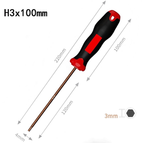 Whatever You Like 1 Pcs Screwdriver Wrench Torque Hex-agon Star Fixed Kit Spanner Screwdriver Workshop Hand Tools H2-H6mm (Hand Tools)