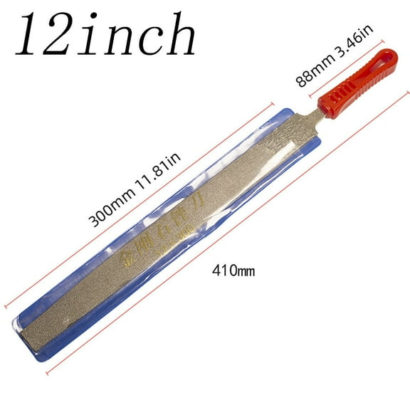 Whatever You Like 2 Pcs Diamond File Set Metal Stone Grinding Flat Diamond Needle File DIY Wood Rasp File Needle Jewelry Polishing Tool 6-12inch (Hand Tools)