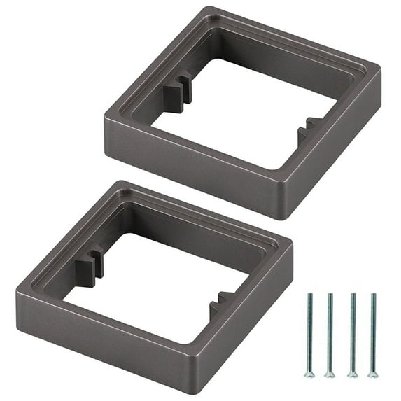 Whatever You Like-2pcs Electrical Socket Spacer 1 Gang Square Frame 20MM Depth Extension with Screws for Outlet Installation"}