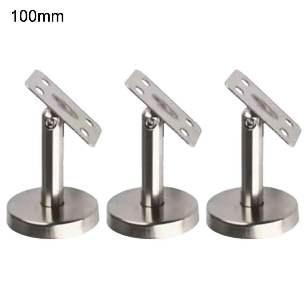 Niceminiwall Stainless Steel Handrail Brackets – 3-Pack Adjustable Wall Mounted Railing Supports For Home & Commercial Use-1052073
