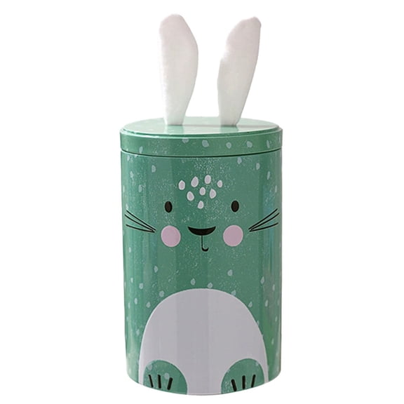 Whatever You Like-Bunny-shaped iron decorative box, suitable for storing candy,chocolate, Easter