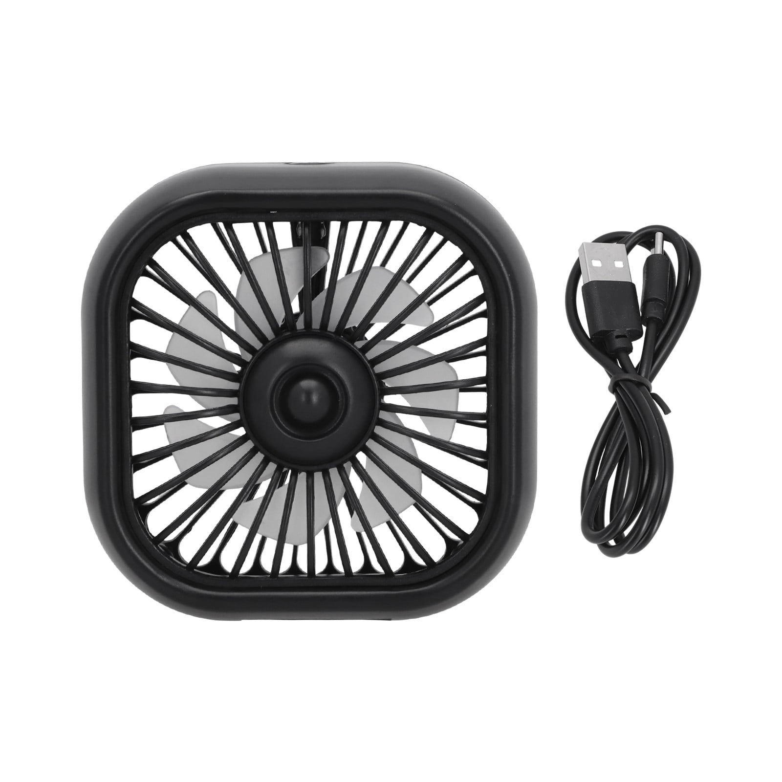 Whatever You Like-Car Air Vent Fan with Colorful LED Lights, 3-Speed ...