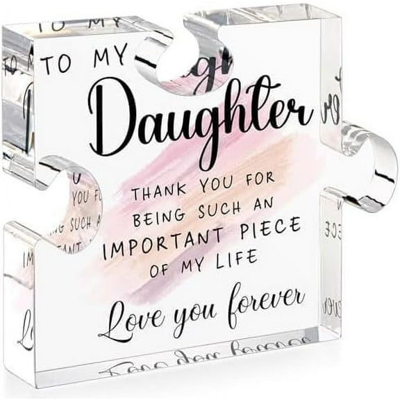 Whatever You Like-Personalized Acrylic Puzzle Plaque - Engraved Mother's Day Gift, Birthday Present for Mom, Daughter, Wife - Decorative Desk Ornament with Rose Pattern (12x10cm)"}