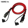 thumbnail image 1 of Whatever You Like-SAE to SAE Extension Cable 14AWG Heavy Duty Solar Panel Wire Harness with Waterproof Dust Cap, Quick Disconnect Connector for RV Motorcycle 0.5m/1m/2m"}, 1 of 4