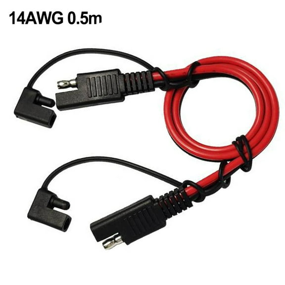 Whatever You Like-SAE to SAE Extension Cable 14AWG Heavy Duty Solar Panel Wire Harness with Waterproof Dust Cap, Quick Disconnect Connector for RV Motorcycle 0.5m/1m/2m"}