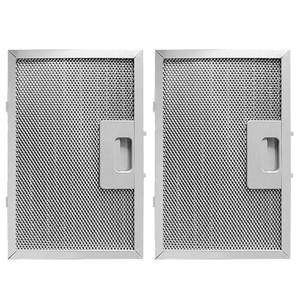 Whatever You Like-Silver Metal Mesh Cooker Hood Filters, 506x300x9mm Extractor Vent Filter, 5-Layer Grease Filtration for Range Hoods, 2-Pack Replacement Filters"}