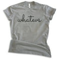 thumbnail image 1 of Whatevs Shirt, Unisex Women's Men's Shirt, Whatever Shirt, Don't Care Shirt, Dark Heather Gray, Small, 1 of 6