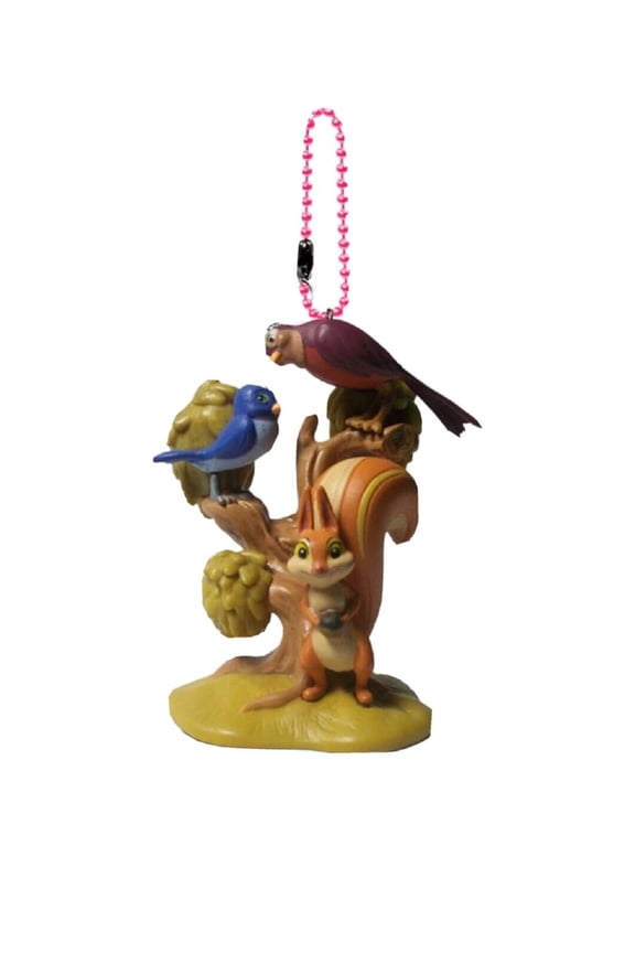 Whatnaught Tree Mia & Robin Bird Keychain Dangler Ornament Figure Charm Sofia