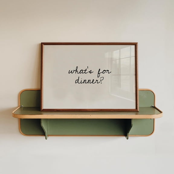 Whats For Dinner Handwritten Font Neutral Gallery Home Wall Decor