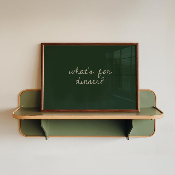 Whats For Dinner Handwritten Font Neutral Kitchen Home Wall Decor