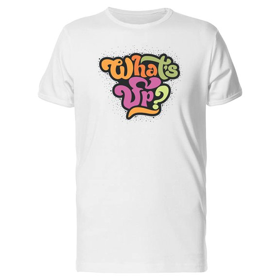 Whats Up Lettering Tee Men's -Image by Shutterstock