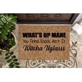 thumbnail image 1 of Whats Up Mane You Finna Knock | Funny Doormat | Welcome Mat | Funny Door Mat | Funny Gift | Home Doormat | Housewarming | Closing Gift, 1 of 2