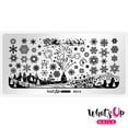 thumbnail image 1 of Whats Up Nails A014 Holiday Snowfall Metal Stamping Plate for Nail Art Design, 1 of 16