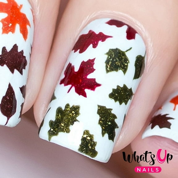 Whats Up Nails - Autumn Vinyl Stencils Nail Art Design