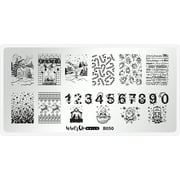 Whats Up Nails B050 Count On Me! Metal Stamping Plate for Nail Art Design