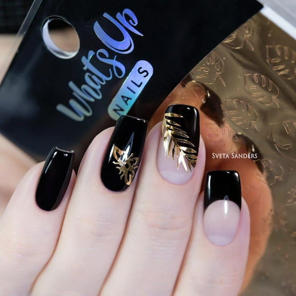 Whats Up Nails Botanical Garden Metallic Stickers (Gold) - Daily Charme Collaboration