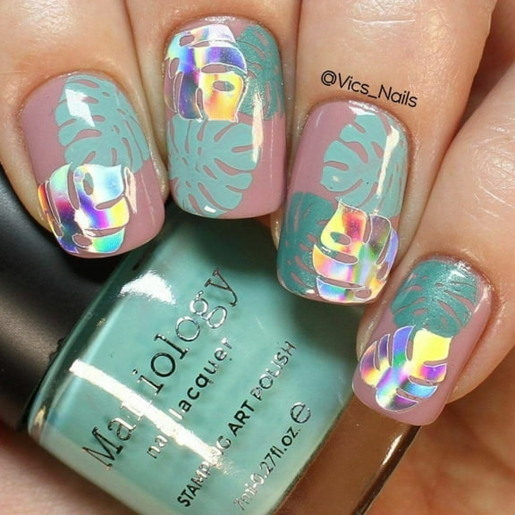 Whats Up Nails - Botanical Garden Stickers (Holo) - Daily Charme Collaboration