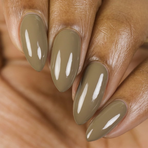 Whats Up Nails - Clay Nail Polish Khaki Brown Creme Lacquer Varnish Made in USA 21 Free Vegan Clean