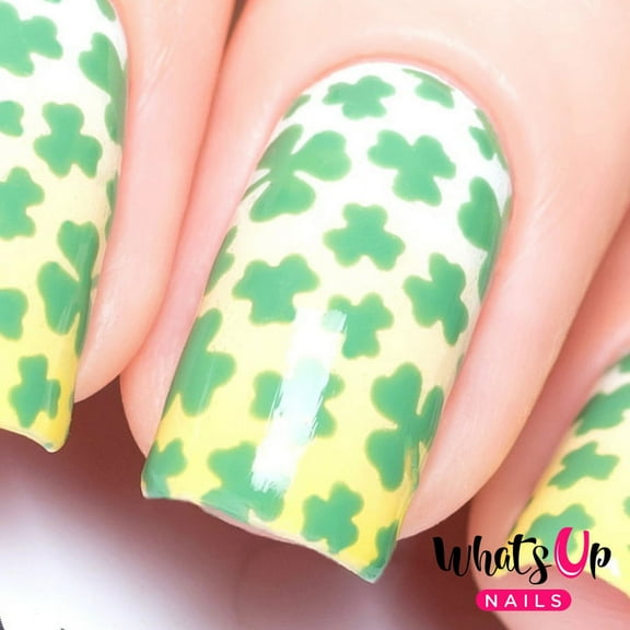 Whats Up Nails - Clover Field Vinyl Stencils Nail Art Design